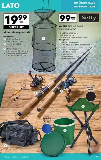 Biedronka Siatka wędkarska 45 x 120 cm Setty oferta