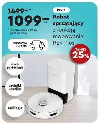 Biedronka Robot sprzątający re4 plus Ezviz oferta