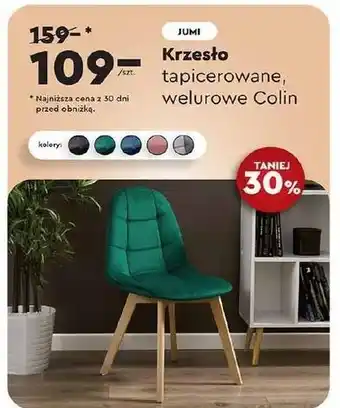 Biedronka Krzesło colin czarne Jumi oferta