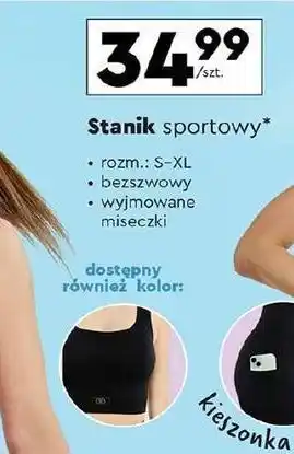 Biedronka Stanik sportowy s-xl Hootomi oferta
