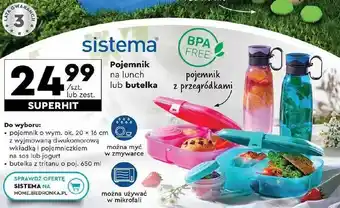 Biedronka Butelka hydrate 650 ml Sistema oferta