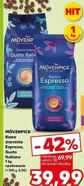 Kaufland Kawa Movenpick Barista Espresso oferta
