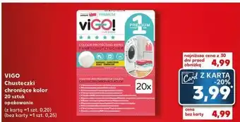 Kaufland Chusteczki do prania chroniące kolor Vigo! oferta