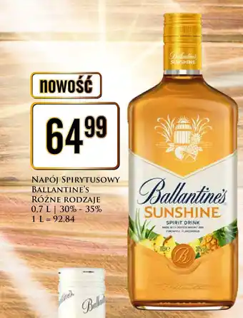 Dino NAPÓJ SPIRYTUSOWY BALLANTINE'S 0,7l / 30-35% oferta