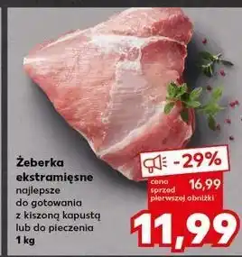 Kaufland Żeberka ekstramięsne oferta