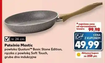 Kaufland Patelnia z pokrywą powłoka qualum basic stone edition mastic 24 cm Ambition oferta