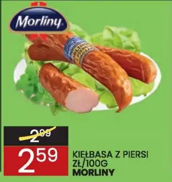 Wafelek KIEŁBASA Z PIERSI 100 G MORLINY oferta