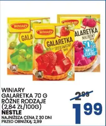 Wafelek WINIARY GALARETKA 70 G NESTLE oferta