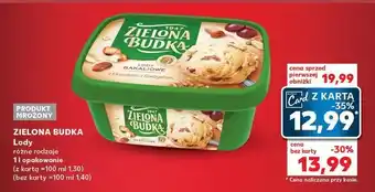 Kaufland Lody bakaliowe z kawałkami bakalii Zielona Budka oferta