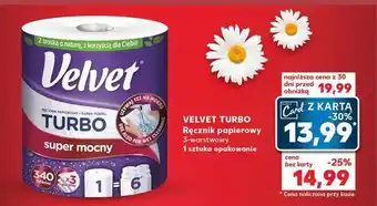 Kaufland Recznik papierowy Velvet Turbo oferta