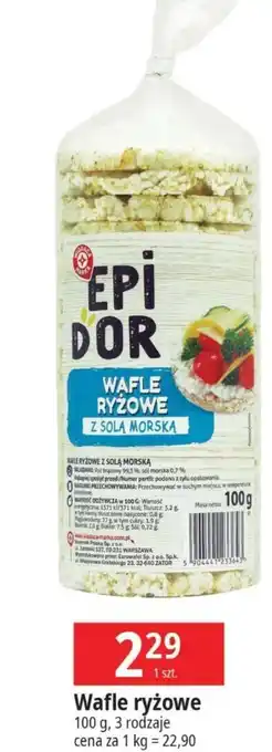 E.Leclerc Wafle ryżowe z solą morską Wiodąca Marka Epi D'or oferta