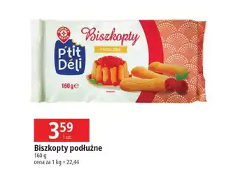 E.Leclerc Biszkopty podłużne Wiodąca Marka P'tit Deli oferta