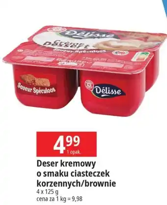 E.Leclerc Deser o smaku ciasteczek korzennych Wiodąca Marka Delisse oferta