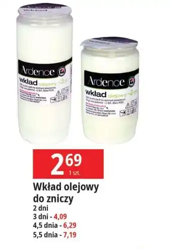 E.Leclerc Wkład olejowy 5.5 dnia Ardence oferta