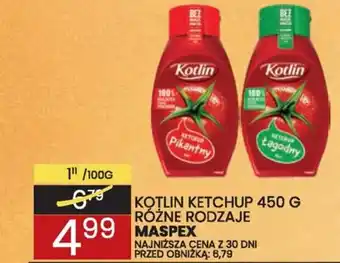 Wafelek KOTLIN KETCHUP 450 G MASPEX oferta