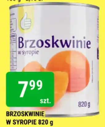 BRZOSKWINIE W SYROPIE 820 g