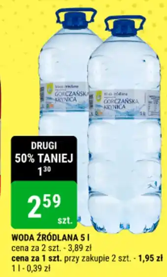 bi1 WODA ŹRÓDLANA 5 l oferta
