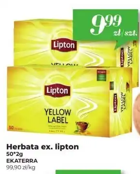 Społem Lipton Yellow Label Herbata czarna 100 g (50 torebek) oferta