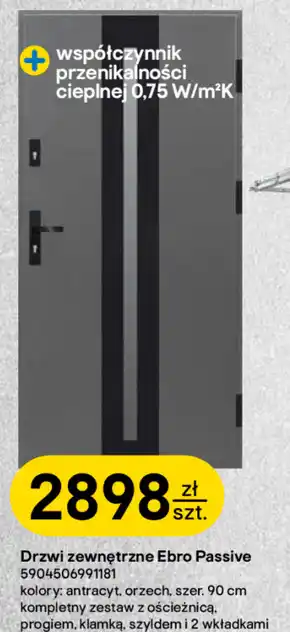 Castorama Drzwi zewnętrzne Orzech oferta