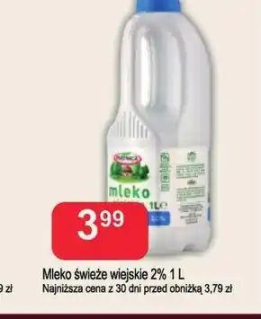 Społem Piątnica Mleko wiejskie świeże 2,0% 1 l oferta