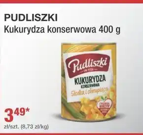 Społem Pudliszki Kukurydza konserwowa 400 g oferta