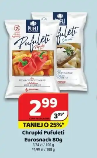 Delfin Chrupki Pufuleti Eurosnack 80 g oferta