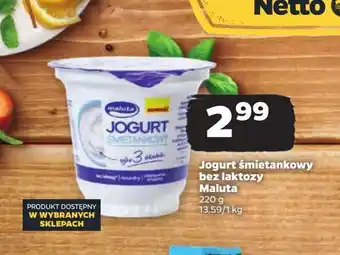 Netto Jogurt śmietankowy bez laktozy Maluta oferta