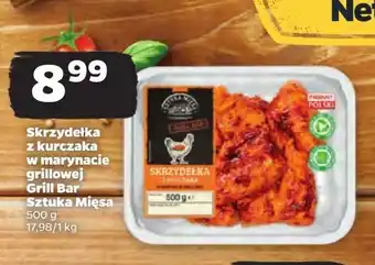 Netto Skrzydełka z kurczaka w marynacie grillowej Sztuka Mięsa Netto oferta