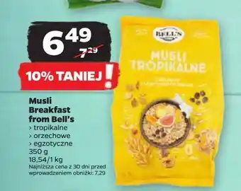 Netto Musli orzechowe Breakfast From Bell's oferta