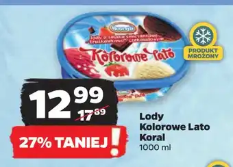 Netto Lody śmietankowo-truskawkowo-czekoladowe Koral Kolorowe Lato oferta