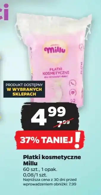 Netto Płatki kosmetyczne Millu oferta