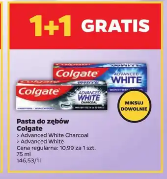 Netto Pasta do zębów charcoal Colgate Advanced White oferta