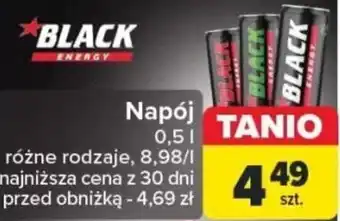 Carrefour BLACK Napój 0,5l oferta