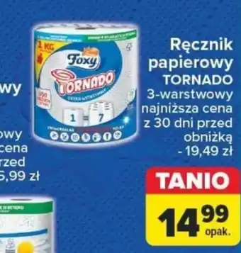 Carrefour Ręcznik papierowy TORNADO Foxy oferta