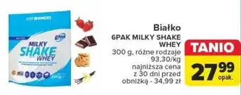 Carrefour Białko 6PAK MILKY SHAKE WHEY 300g oferta