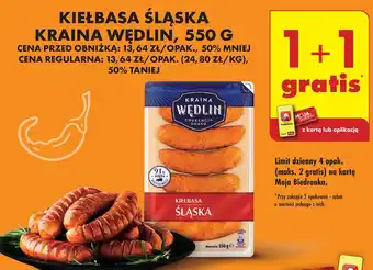 Biedronka Kiełbasa Śląska Kraina Wędlin 550g oferta