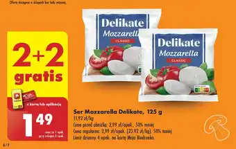 Biedronka Ser mozzarella Delikate oferta