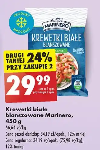 Biedronka Krewetki białe blanszowane Marinero oferta