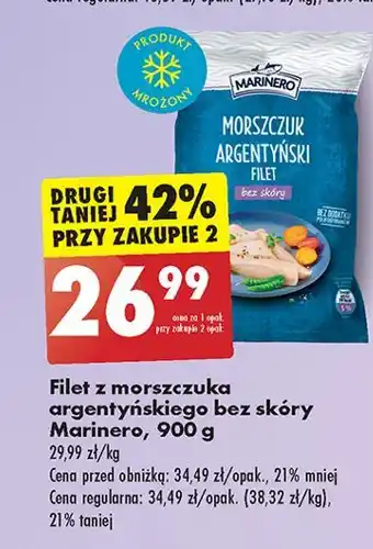 Biedronka Morszczuk argentyński filet bez skóry Marinero oferta