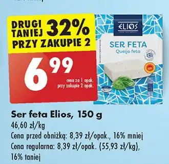 Biedronka Ser feta Elios oferta