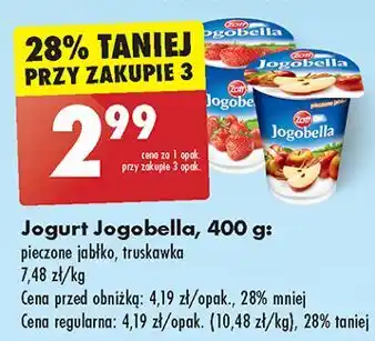 Biedronka Jogurt pieczone jabłko Zott Jogobella oferta