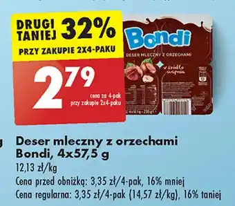 Biedronka Deser mleczny z orzechami Bondi oferta