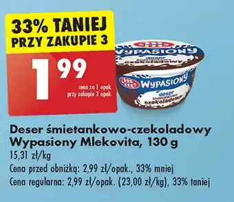 Biedronka Deser śmietankowo-czekoladowy Mlekovita Wypasiony oferta