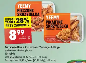 Biedronka Skrzydełka z kurczaka pieczone Yeemy oferta