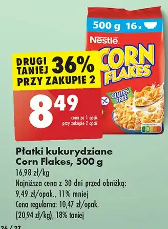 Biedronka Płatki śniadaniowe Corn Flakes (Nestle) oferta