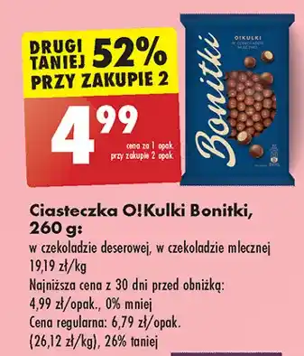 Biedronka Kulki w czekoladzie mlecznej Bonitki oferta