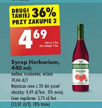Biedronka Syrop truskawka Herbarium oferta