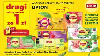 Biedronka Herbata Lipton Yellow Label Tea oferta