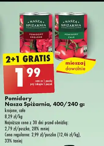 Biedronka Pomidory Nasza Spiżarnia oferta