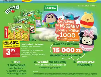 Biedronka Sok pomarańczowy Tymbark Kartonik oferta